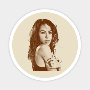 Aaliyah - Look Vintage Magnet